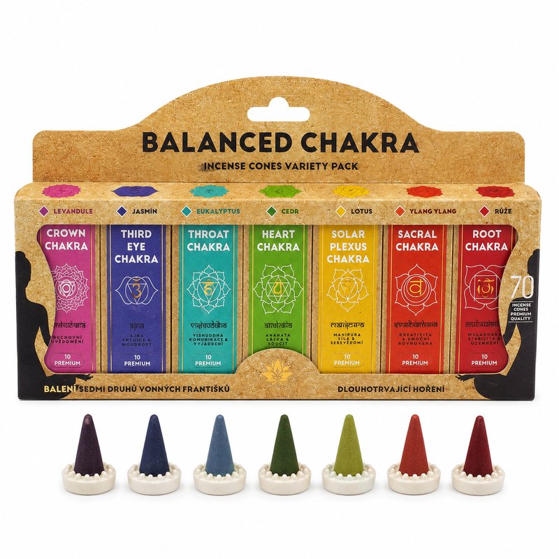 ARÔME Balanced Chakra sada vonných františků